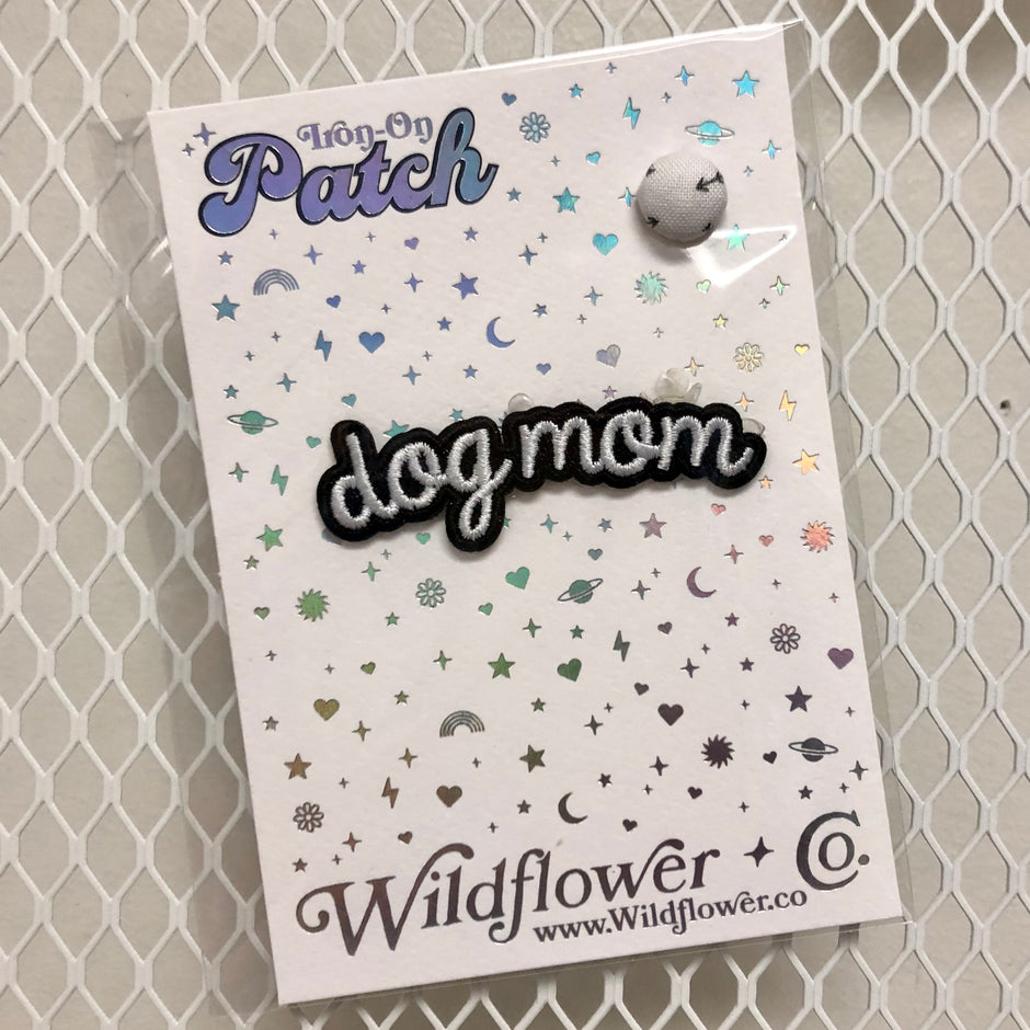 Dog Mom Iron-On Patch