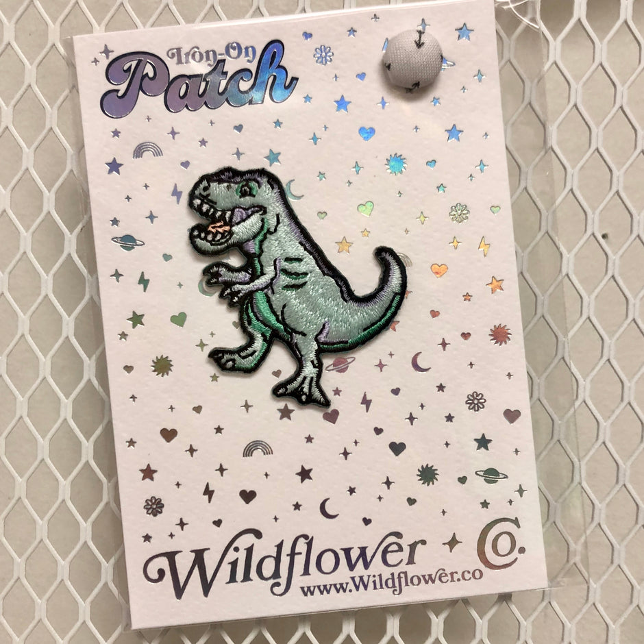 T-Rex Dinosaur Iron-On Patch