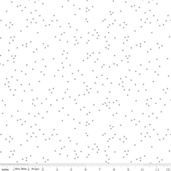 Blossom - Gray on White