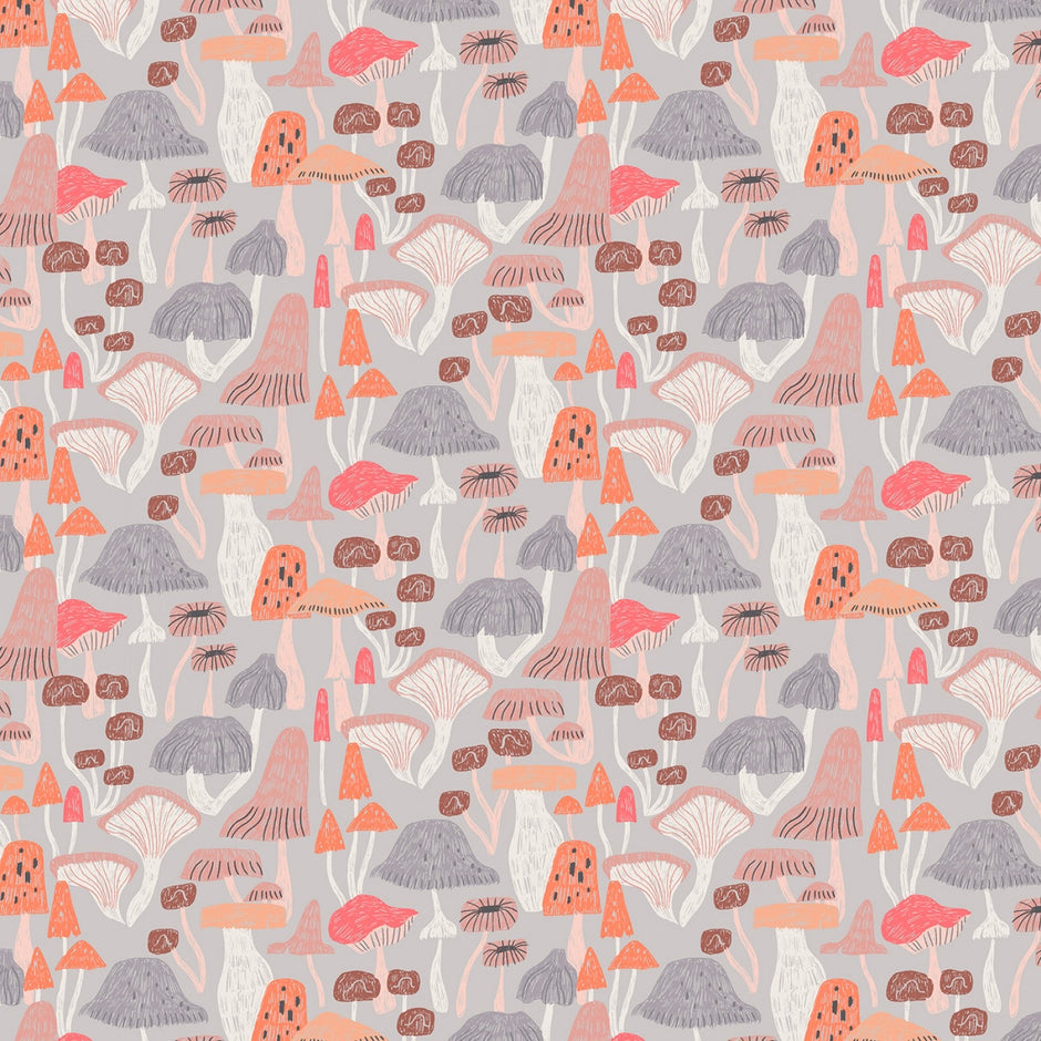 New Here - Mushrooms in Fog
