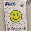 Smiley Face Iron-On Patch