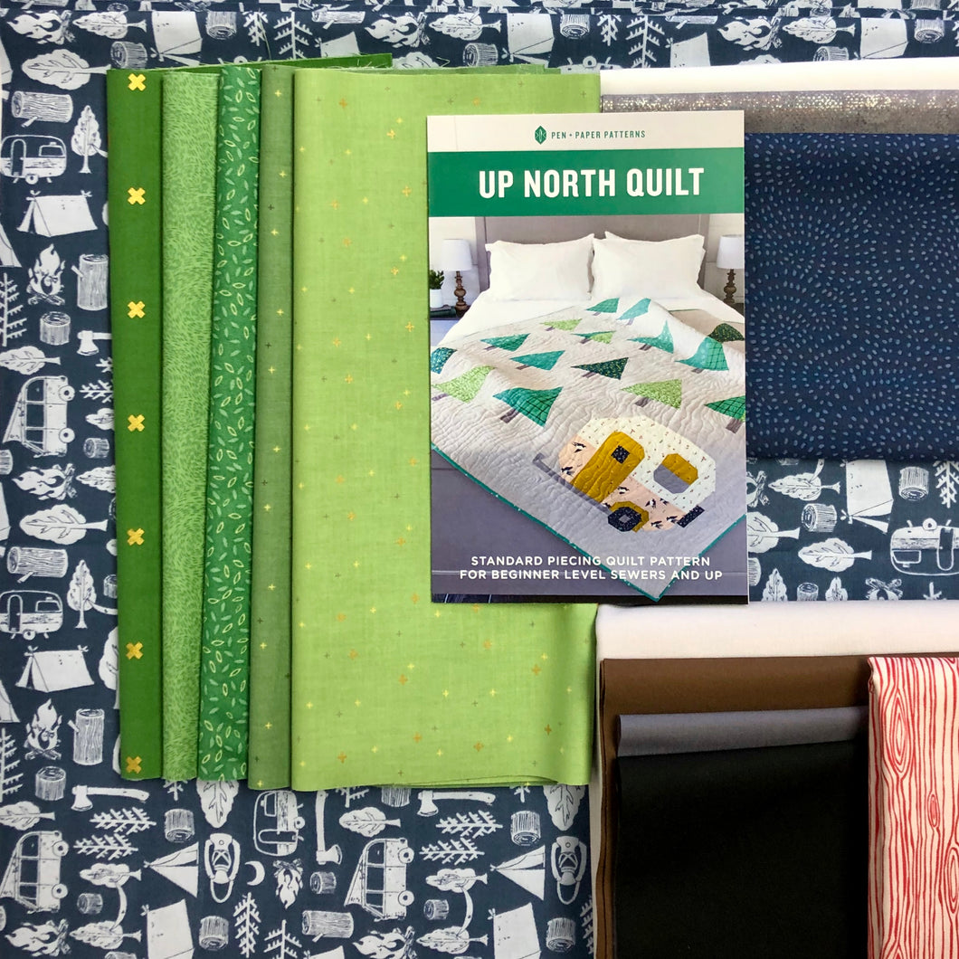 Up North Quilt Kit - Blue Campground