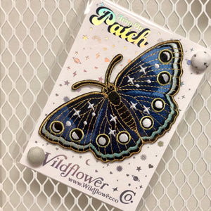 Night Butterfly Iron-On Patch