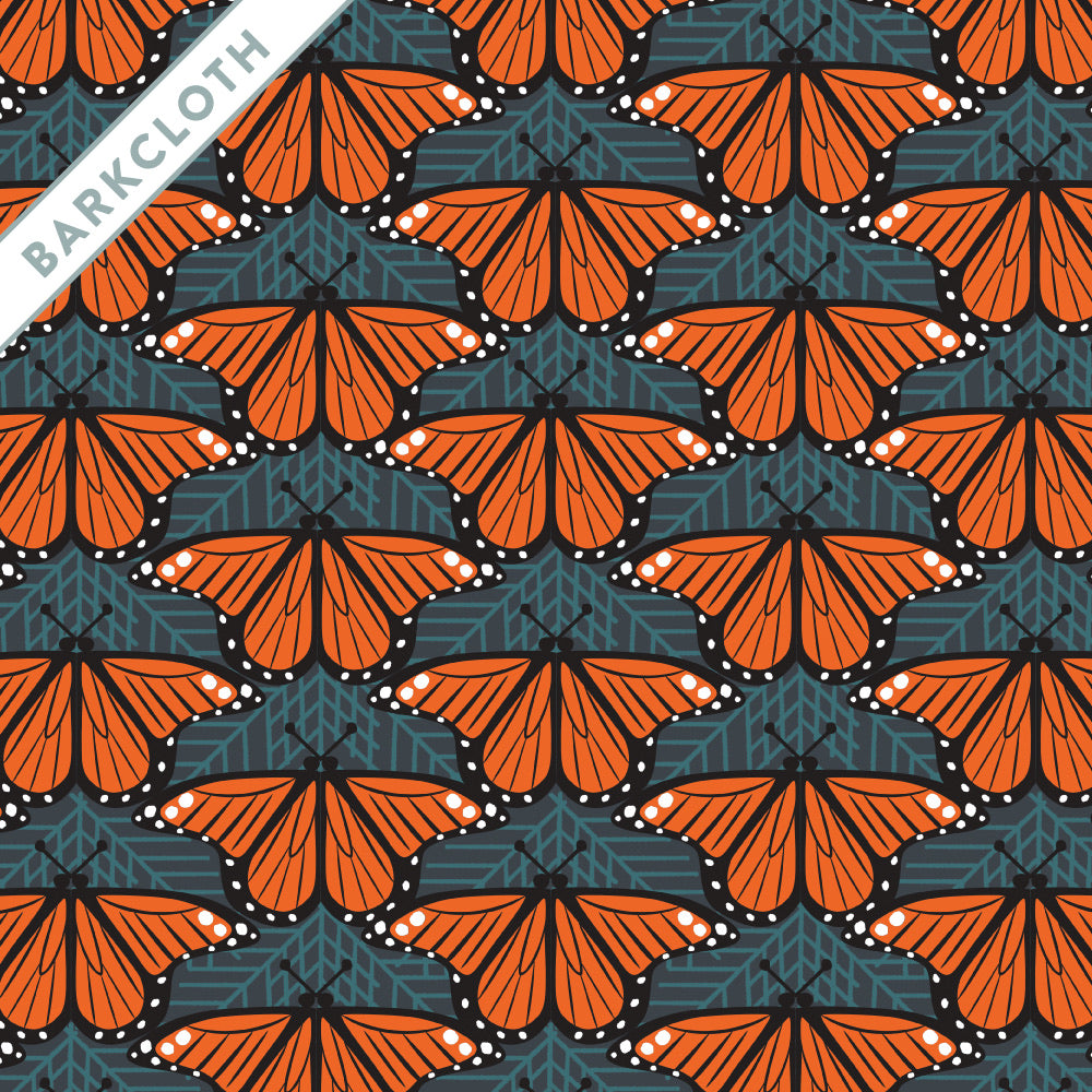 Charley Harper Barkcloth 2021 - Monarch Butterflies