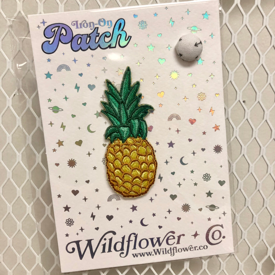 Pineapple Iron-On Patch