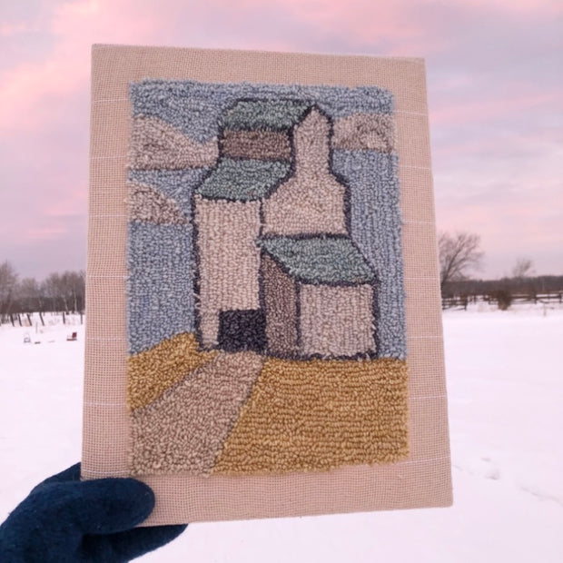 Grain Elevator Punch Needle DIY Kit