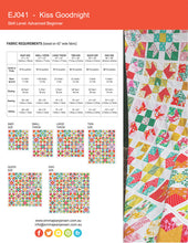 Load image into Gallery viewer, Kiss Goodnight Quilt Pattern
