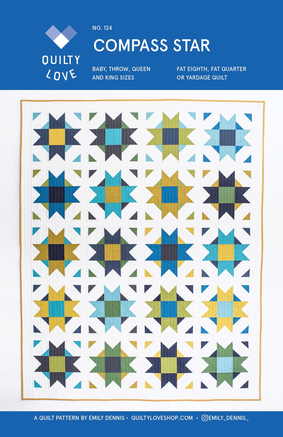 Compass Star Quilt Pattern