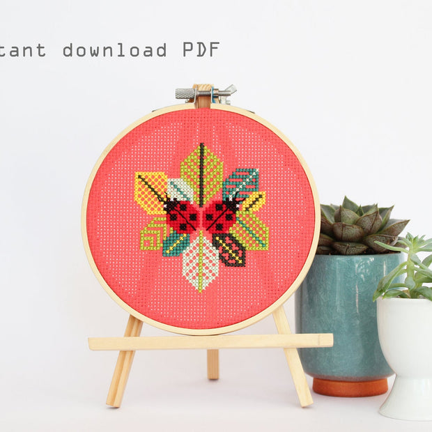 Little Ladybugs Cross Stitch Kit