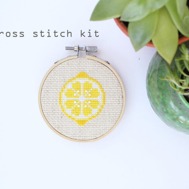 Lemon Cross Stitch Kit