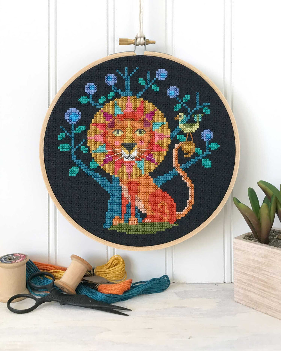 Leo Cross Stitch Pattern