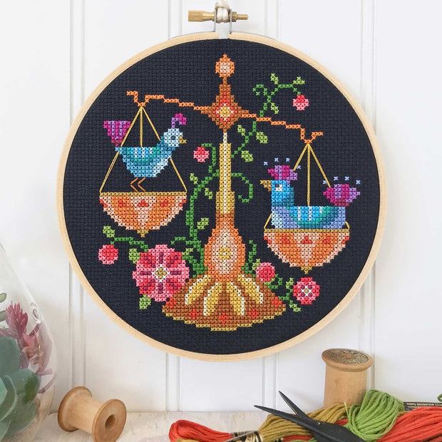 Libra Cross Stitch Pattern