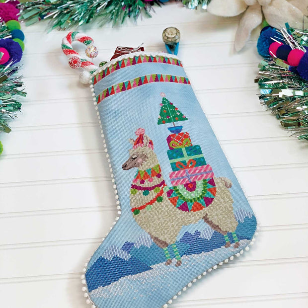 Fa-la-la-llama Cross Stitch Pattern