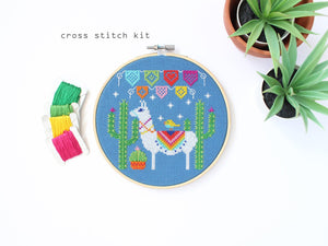 Fiesta Llama Cross Stitch Kit