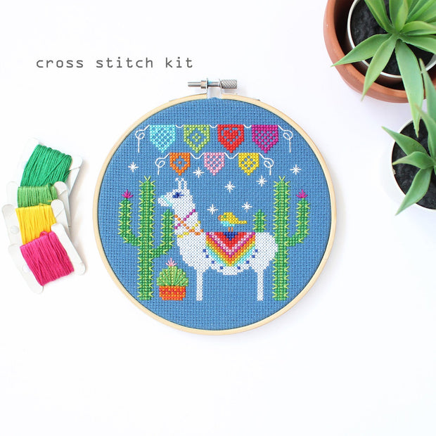 Fiesta Llama Cross Stitch Kit