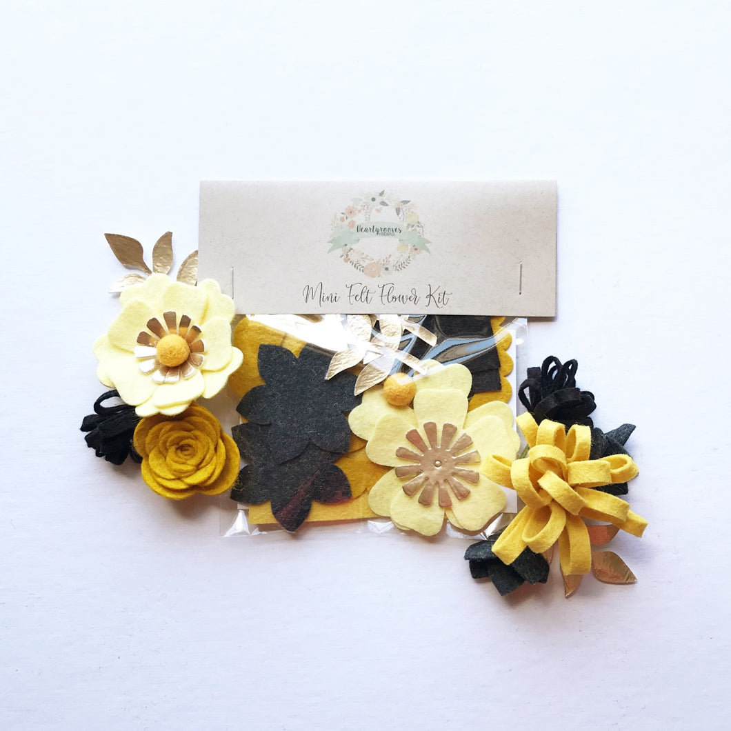 Mini Felt Flower Craft Kit
