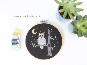 Night Owl Cross Stitch Kit