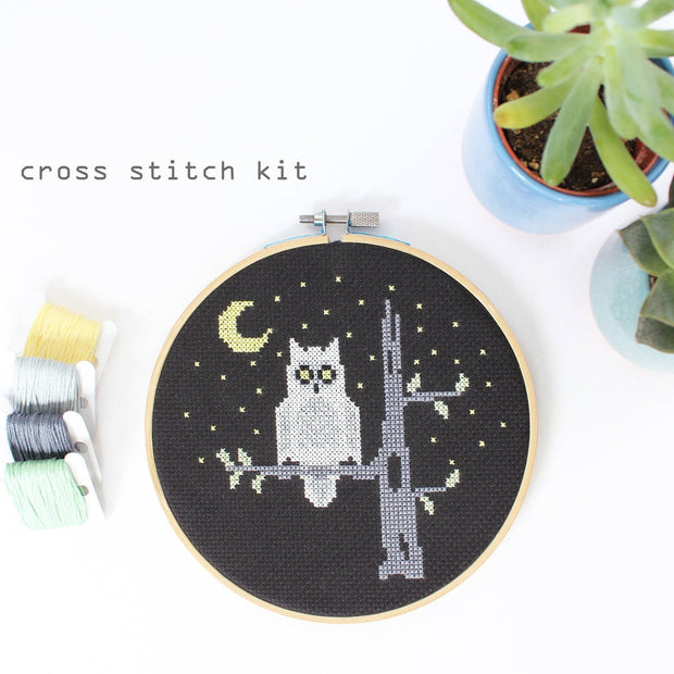 Night Owl Cross Stitch Kit