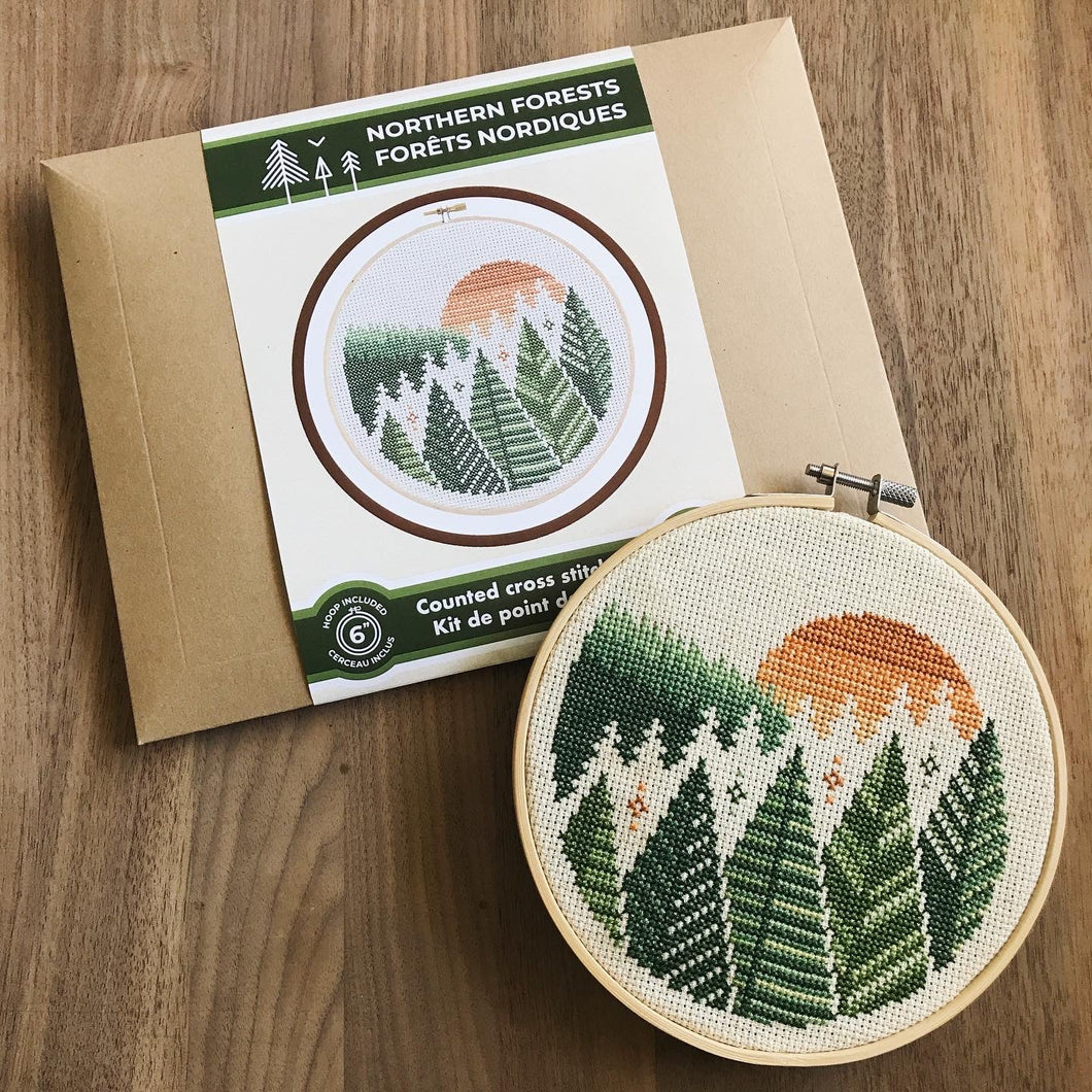 Northern Forests Cross Stitch Kit