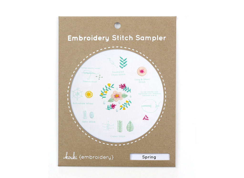 Embroidery Stitch Sampler - Spring