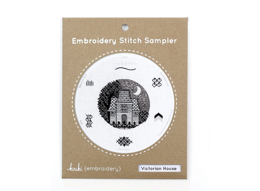 Embroidery Stitch Sampler - Victorian House