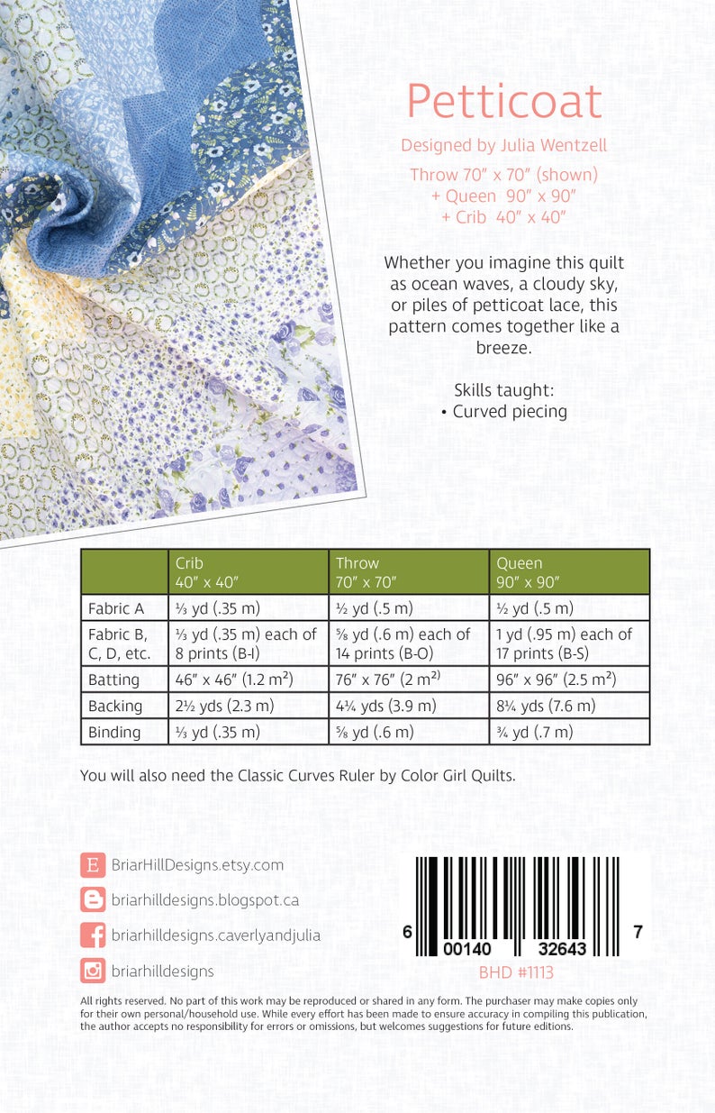 Petticoat Quilt Pattern