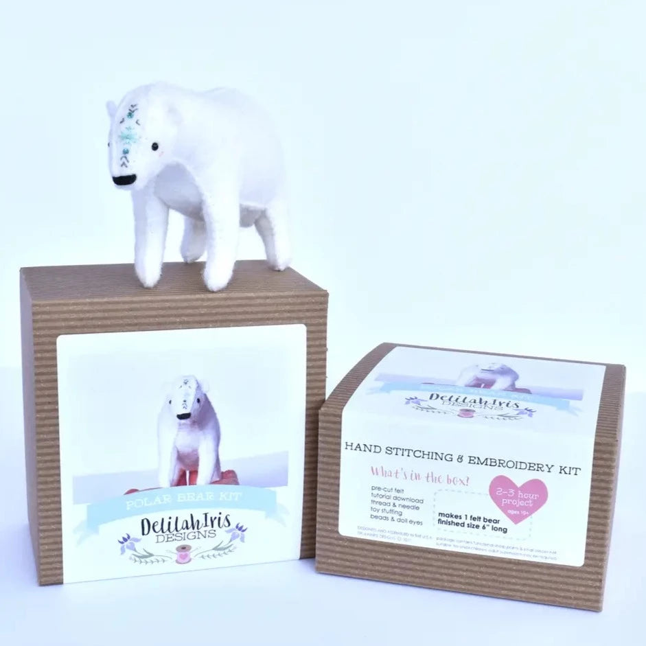Polar Bear Felt DIY Sewing Kit