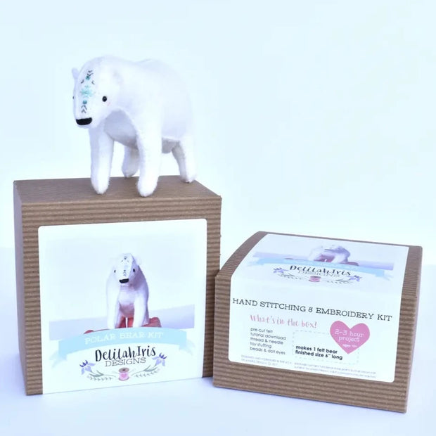 Polar Bear Felt DIY Sewing Kit