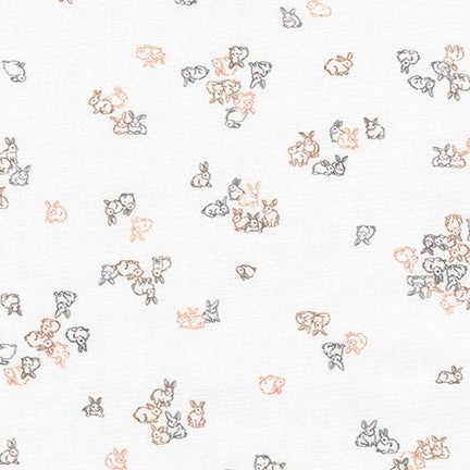 Petit - Rabbits on White
