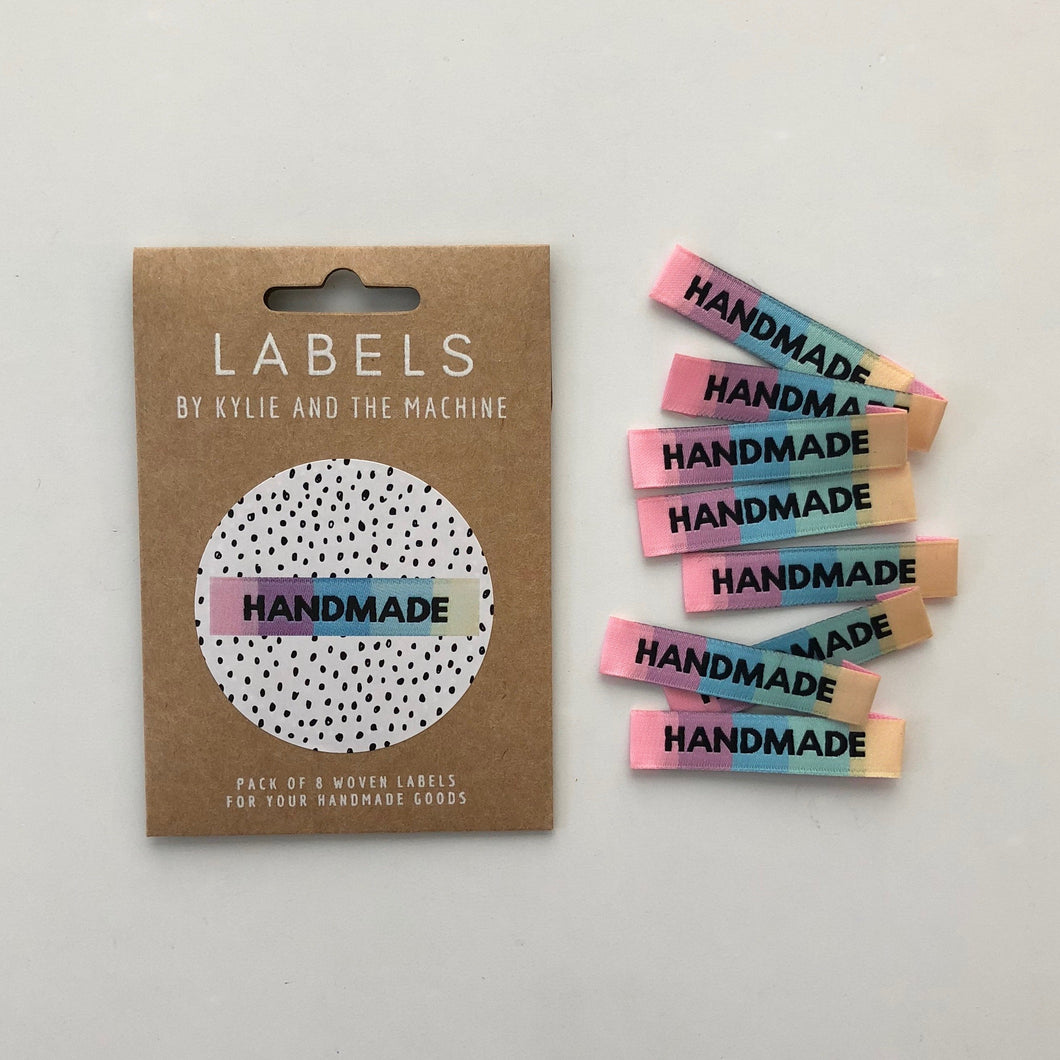 Rainbow HANDMADE Labels