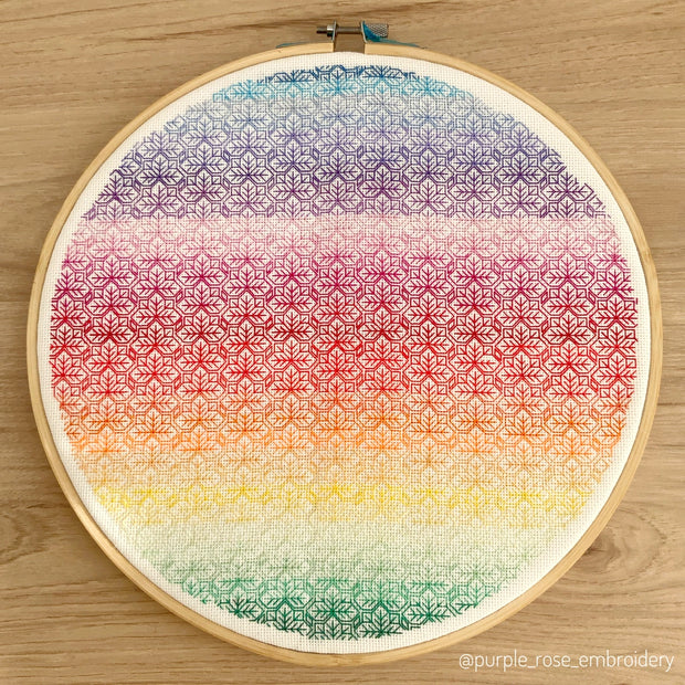 Giant Rainbow - Blackwork Kit