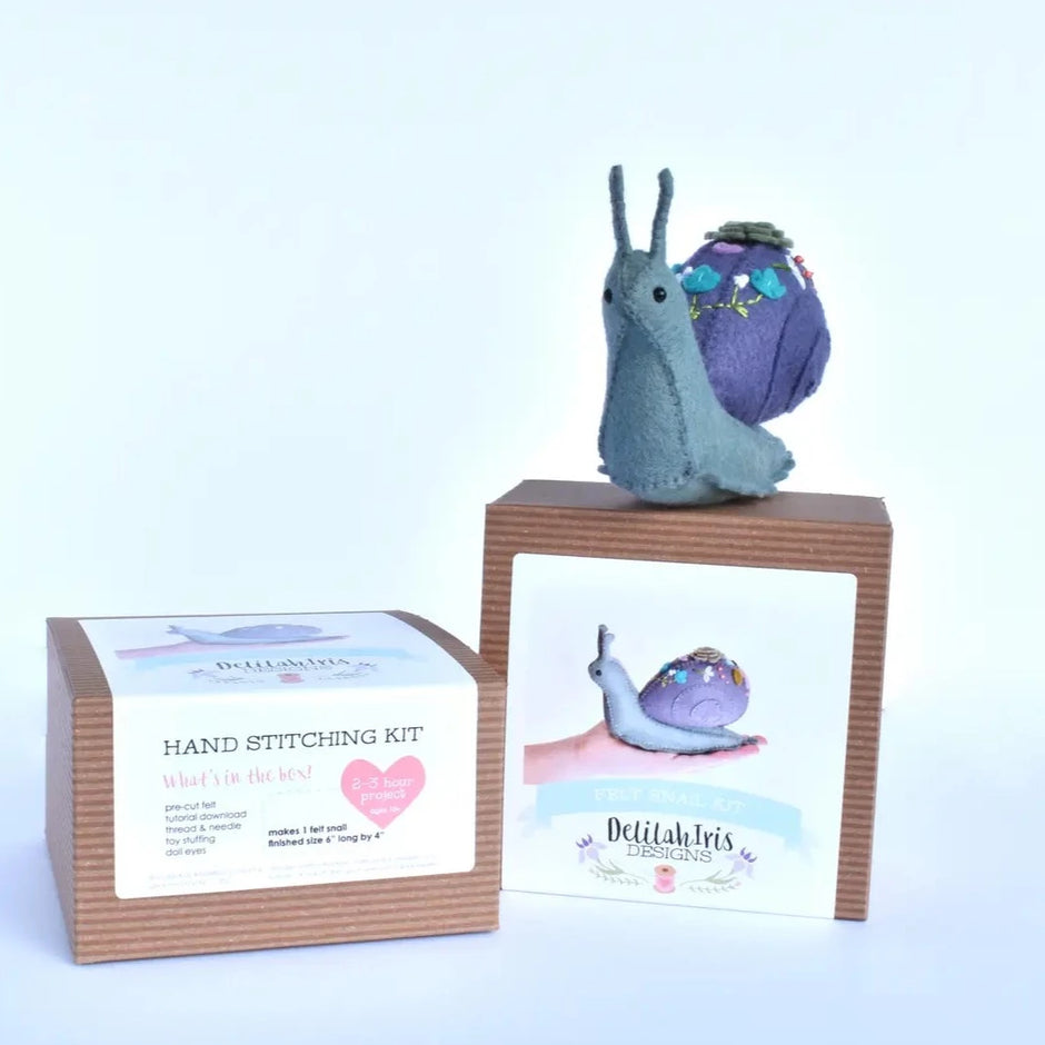 Succulent Snail Felt DIY Sewing Kit