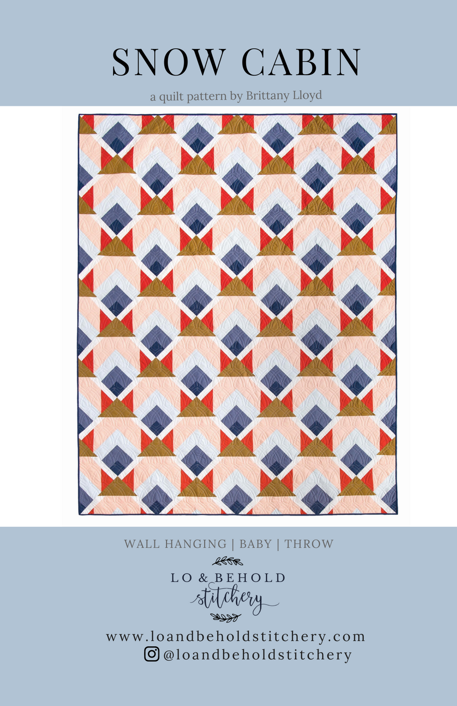 Snow Cabin Quilt Pattern