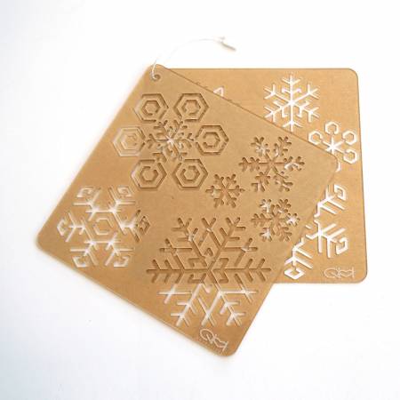 Sashiko Stencil - Snowflakes