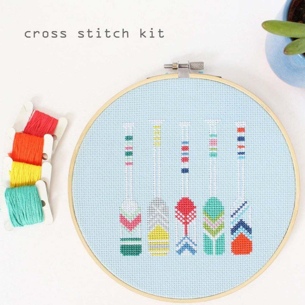 Summer Oars Cross Stitch Kit