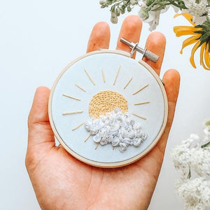 Partly Sunny Embroidery Kit