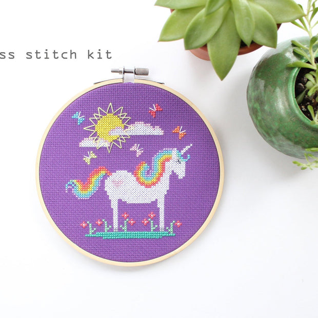 Sunshine Unicorn Cross Stitch Kit
