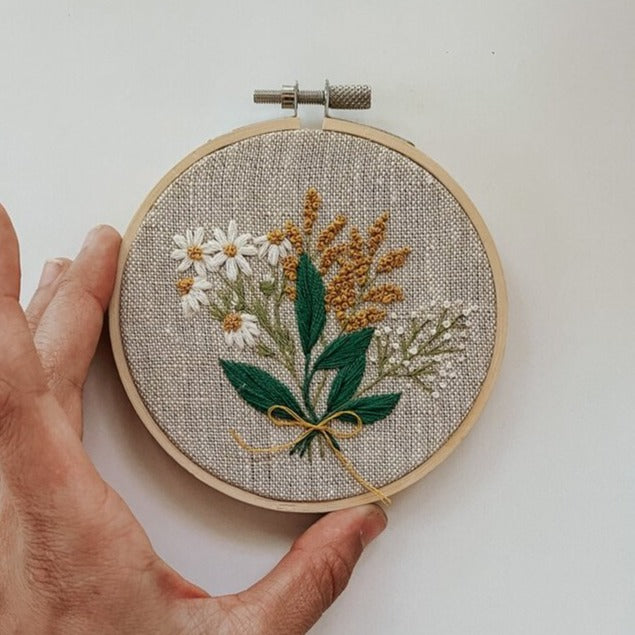 Tiny Bow Posy Embroidery Kit