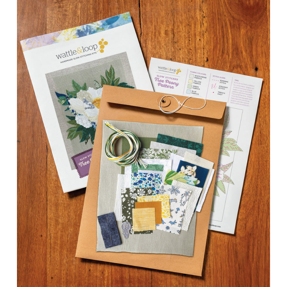 Tree Peony Slow Stitching Kit