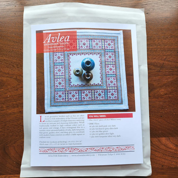 Ukranian Tulips Cross Stitch Kit