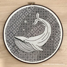 Load image into Gallery viewer, Humphrey the Whale - Blackwork Kit
