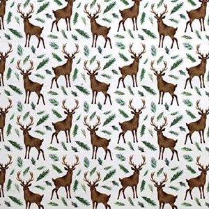 Winter Woods - Oh Deer on White