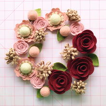 Load image into Gallery viewer, Felt Flower Wreath Craft Kit
