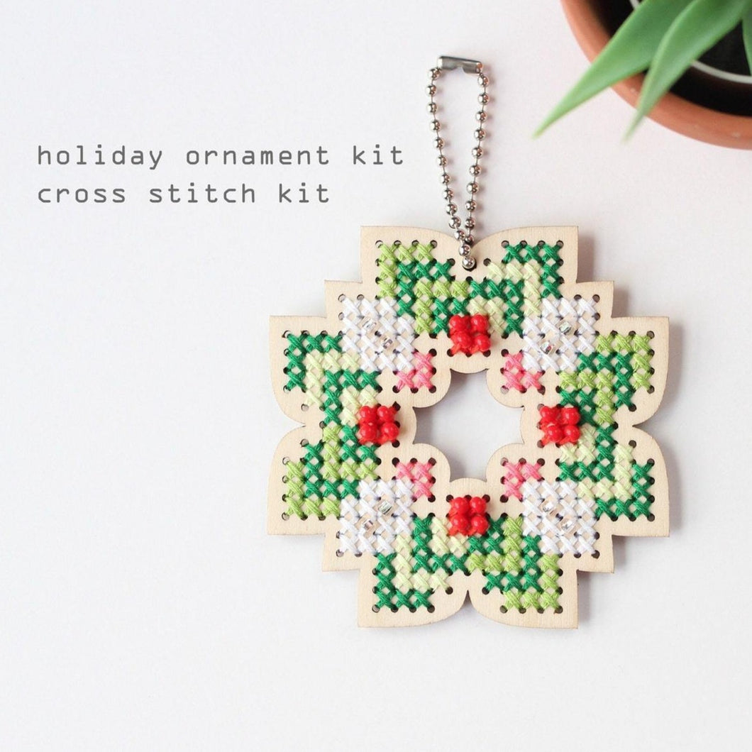 Wreath Cross Stitch Kit